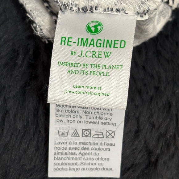 J.Crew Black White Houndstooth Flat cotton Front Skinny Winnie trousers Pants 4 - Picture 10 of 15